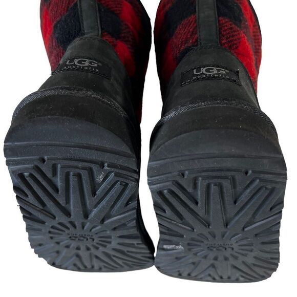 UGG Buffalo Plaid Sherpa Lined Boots - Picture 10 of 12